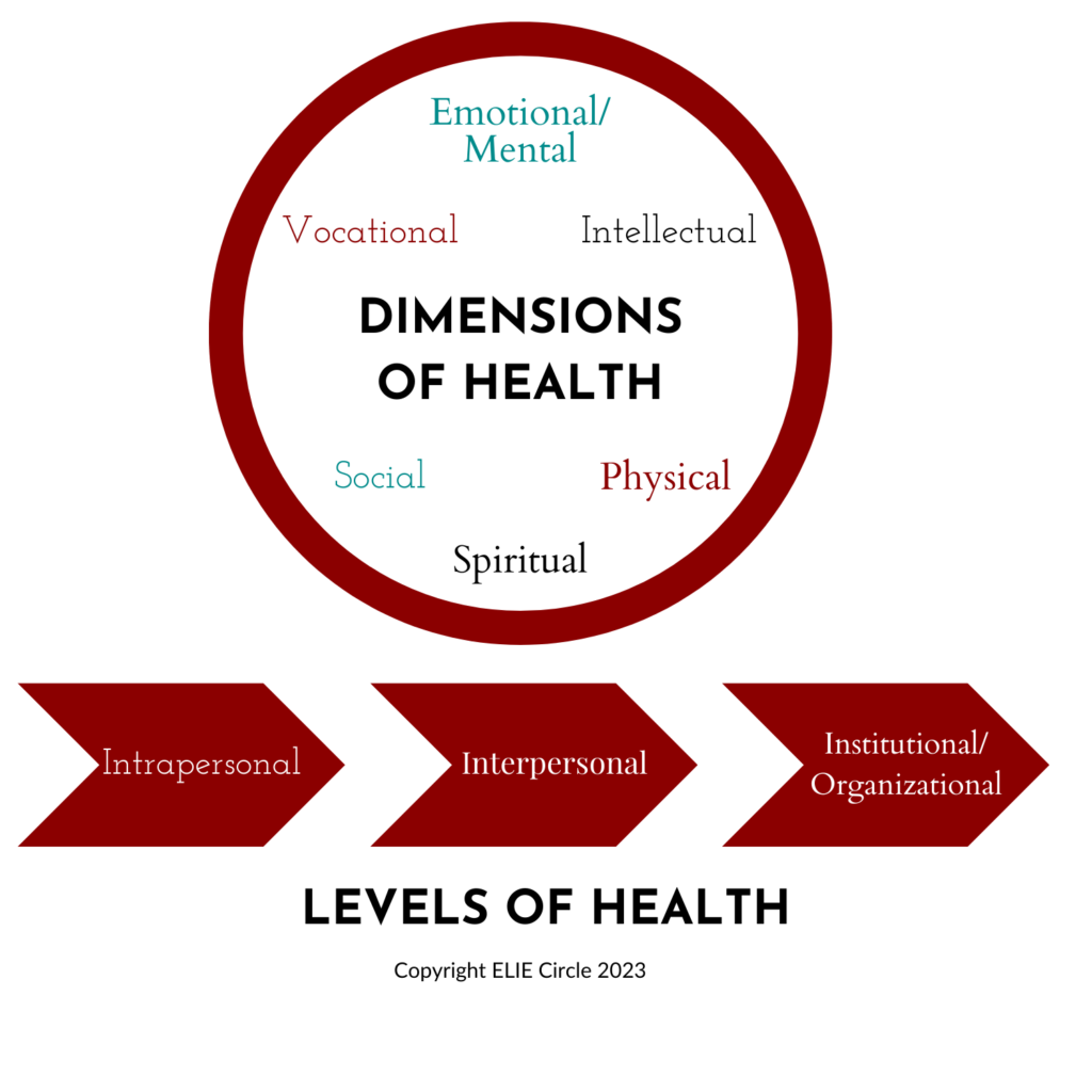 Holistic Health Dimensions of Health Levels of Health